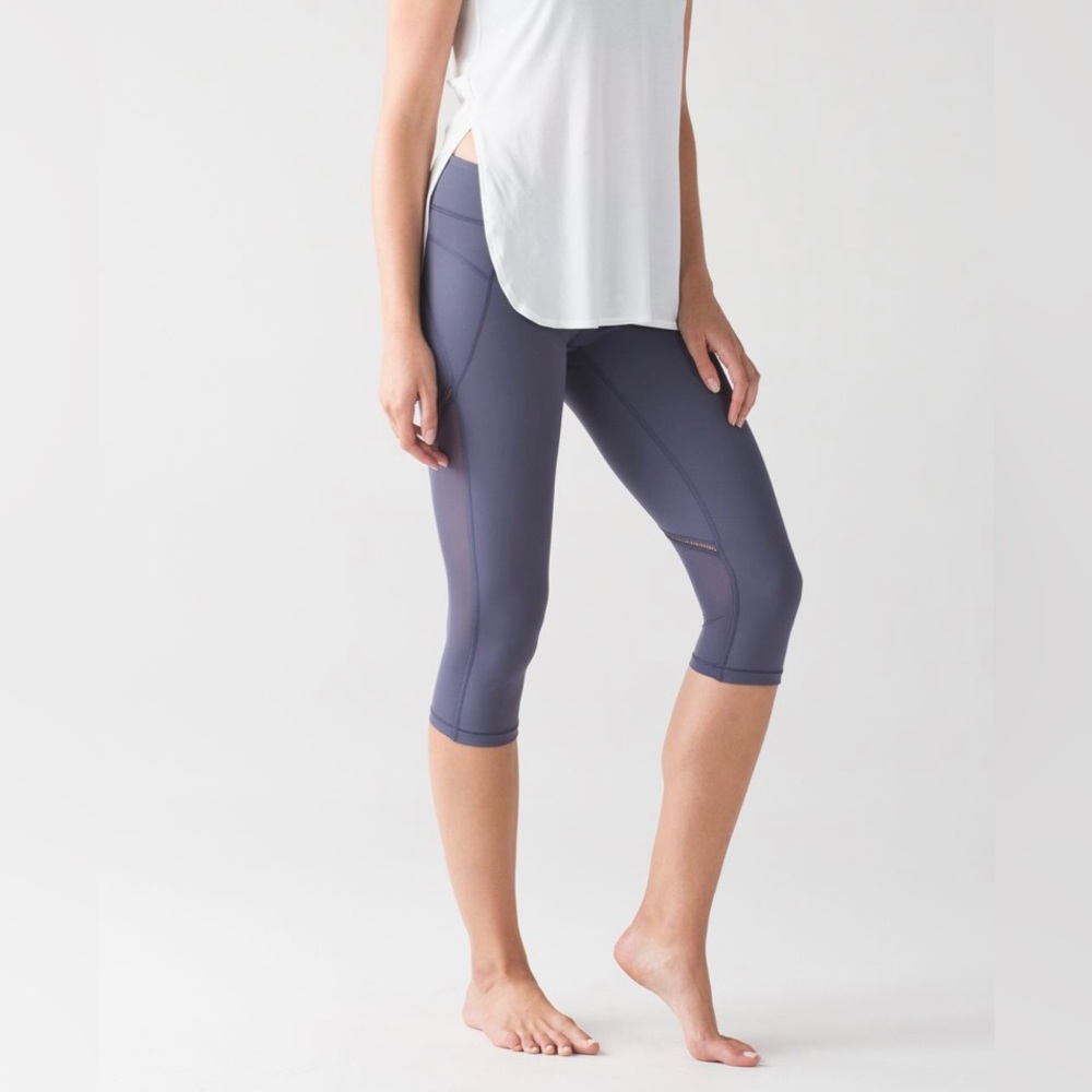 Lululemon Sculpt It Crop Leggings - Lavender (Purple/Gray) - 4